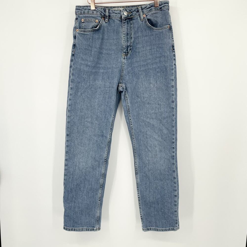 Topshop Moto Light Wash Straight Leg Jeans W32 L32